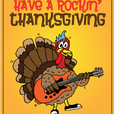 Rockin’ Thanksgiving Turkey – Sketch to Cartoon