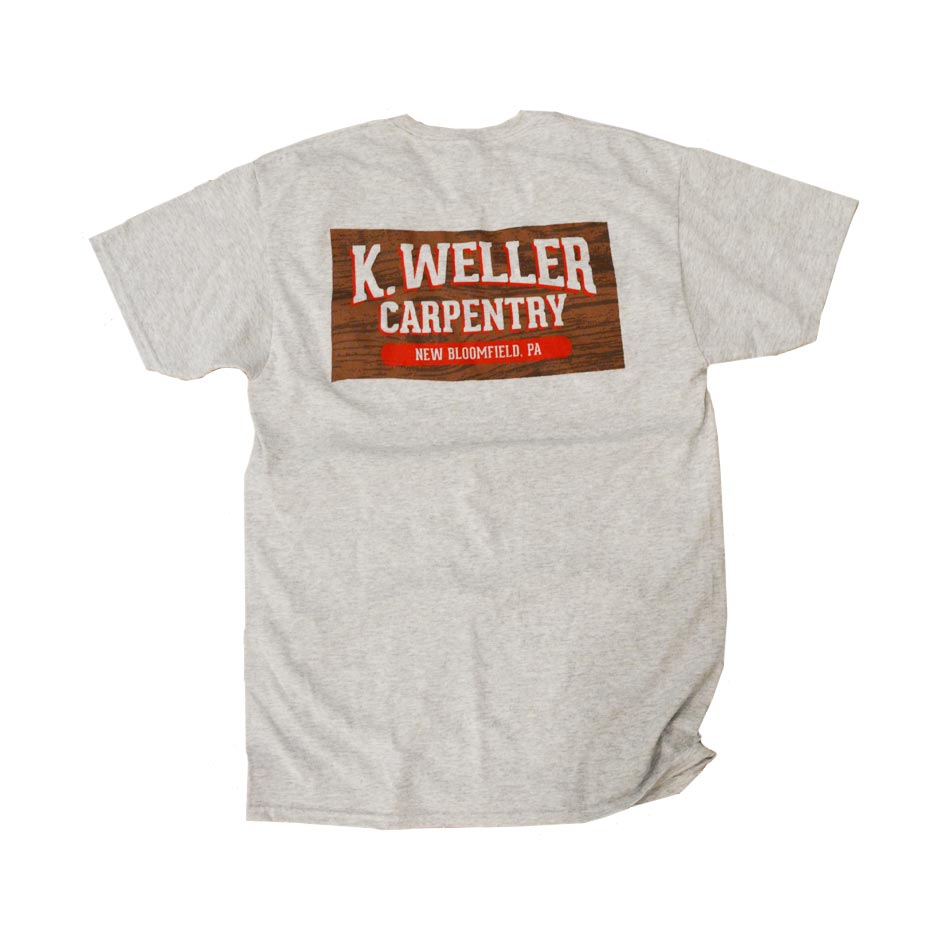 K. Weller Carpentry T-Shirt Back