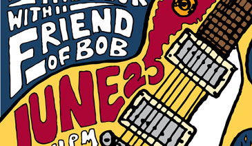 Friend of Bob Buddy Boy Winery Hand-Drawn Poster