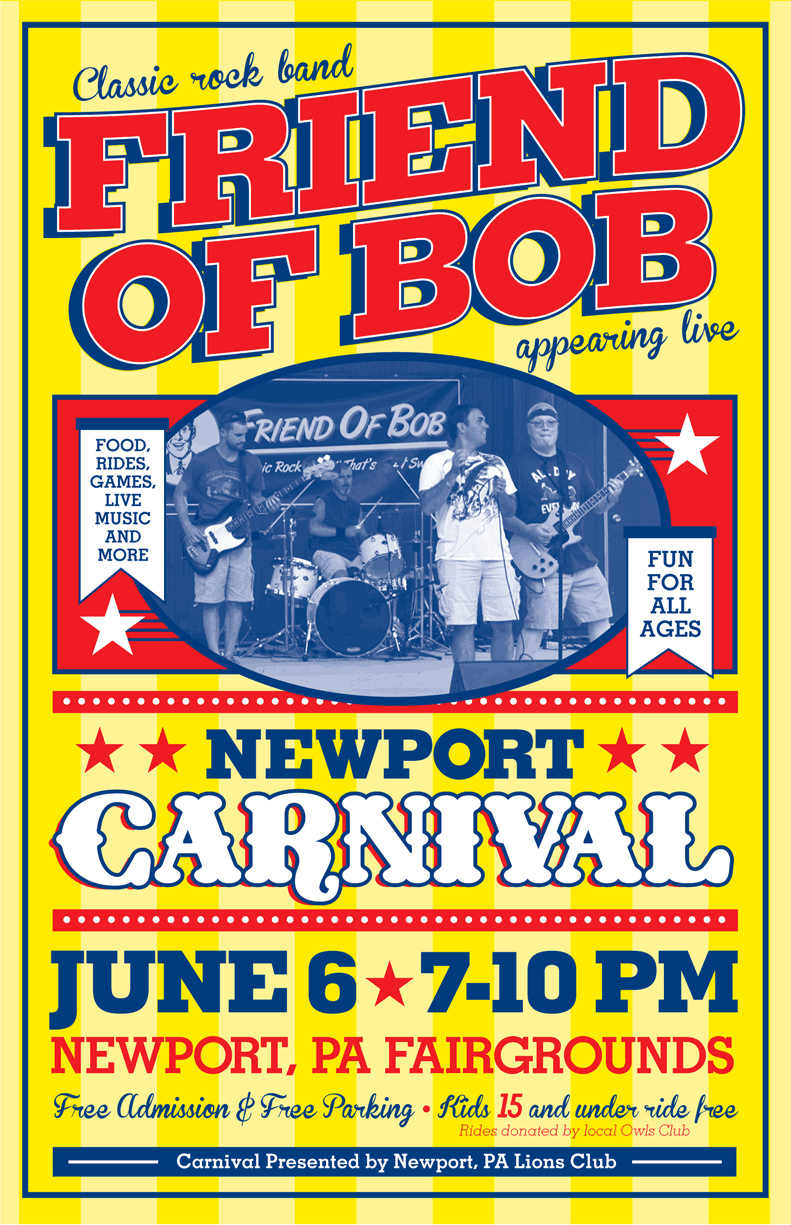 Friend of Bob Newport Carnival Poster