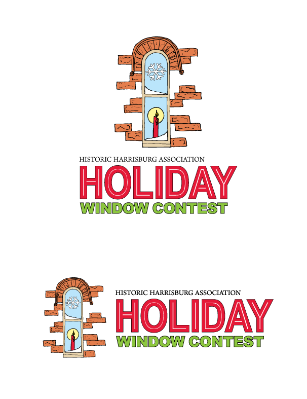 Historic Harrisburg Association Holiday Window Contest final logos