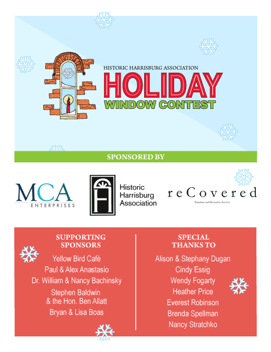 Historic Harrisburg Association Holiday Window Contest Poster