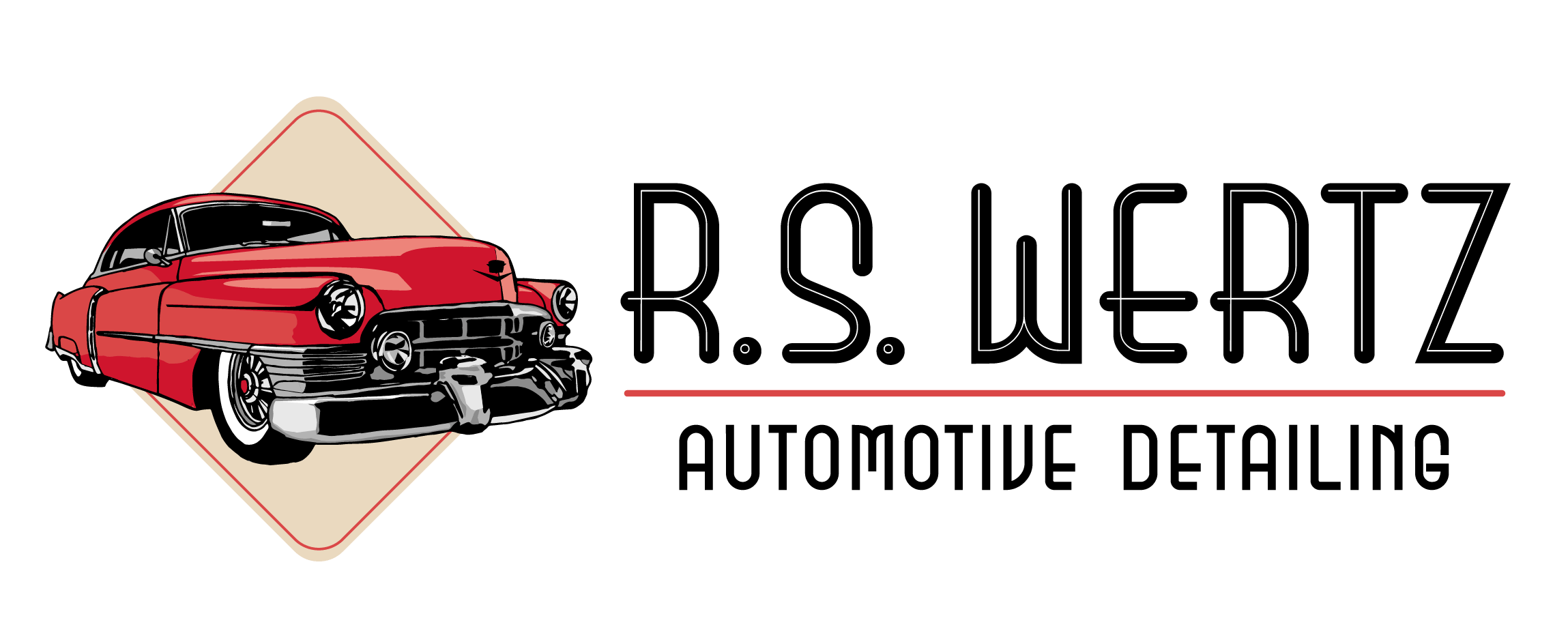 RS Wertz Automotive Detailing Marysville PA Horizontal Logo