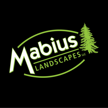 Logo Design - Mabius Landscapes LLC Enola PA Full Color Logo on Black